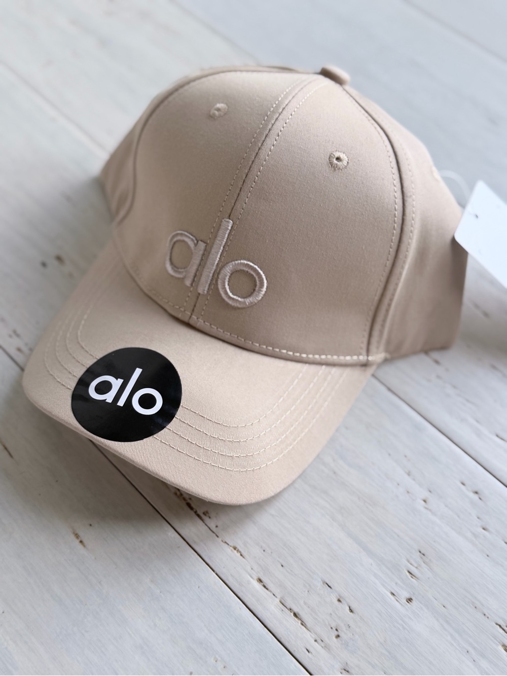 ALO Yoga Kids Neutral Beige Baseball Cap